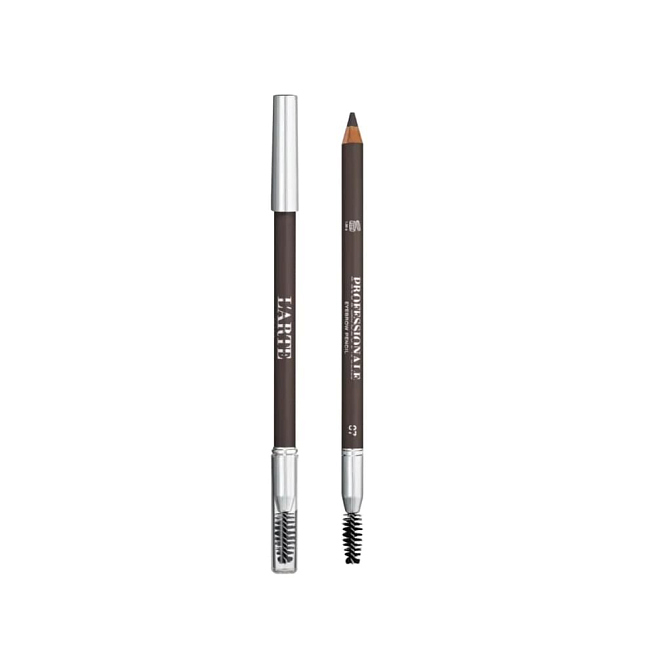 PROFESSIONALE Классический восковый карандаш для бровей с мягкой щеточкой тон 07 графит